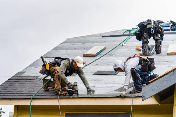 Professional Gutter Installation technician working in Vandalia, OH